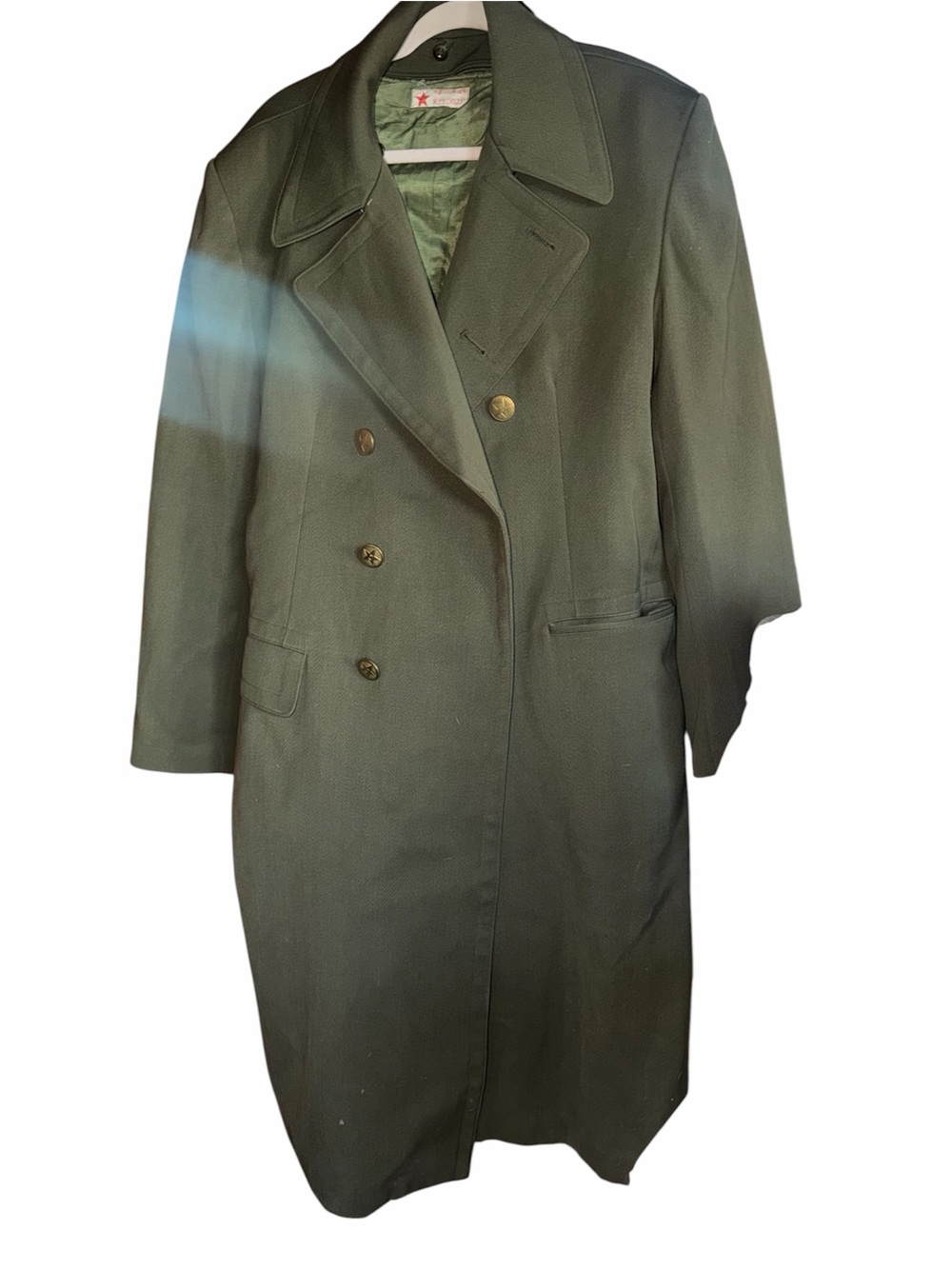 Vintage Type 87 Chinese PLA Military Officer's Winter Greatcoat – Factory 3504